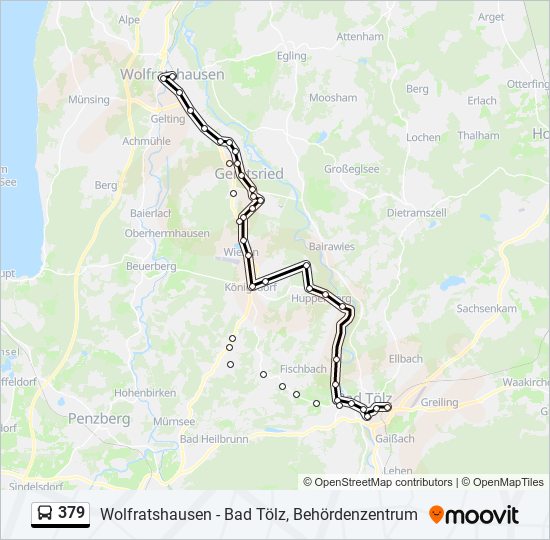 379 bus Line Map