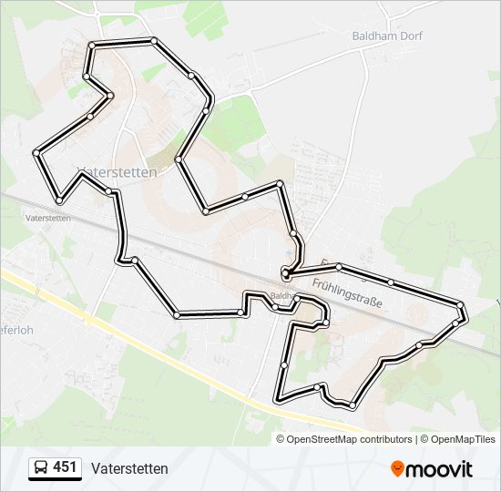 451 bus Line Map