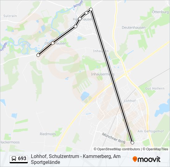 693 bus Line Map