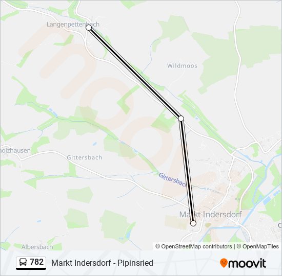 782 bus Line Map