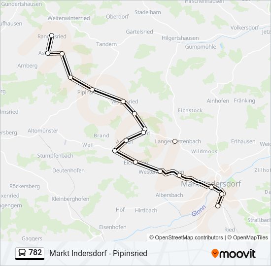 782 bus Line Map