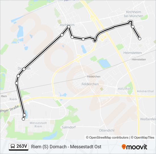 263V bus Line Map