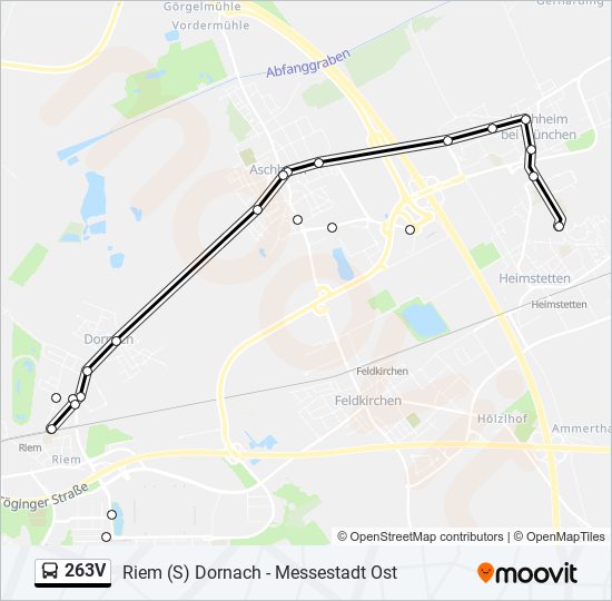 263V bus Line Map