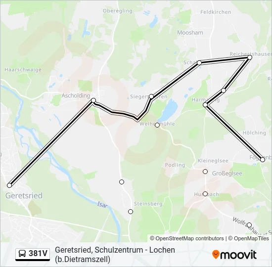 381V Bus Line Map