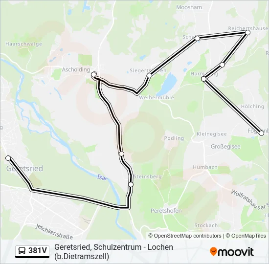 381V Bus Line Map