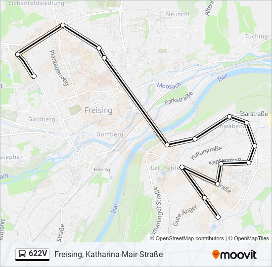 622V bus Line Map