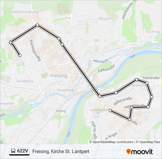 622V bus Line Map