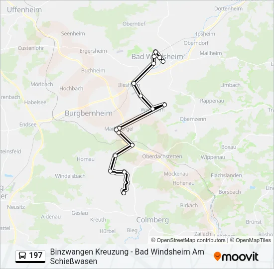197 Bus Line Map
