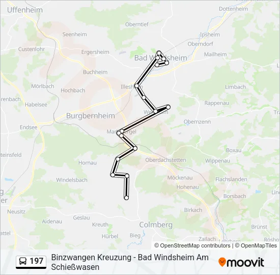 197 Bus Line Map