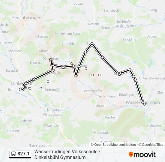 827.1 Bus Line Map
