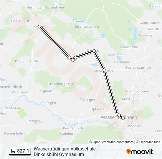 827.1 Bus Line Map