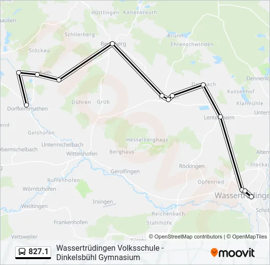 827.1 Bus Line Map