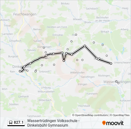827.1 Bus Line Map