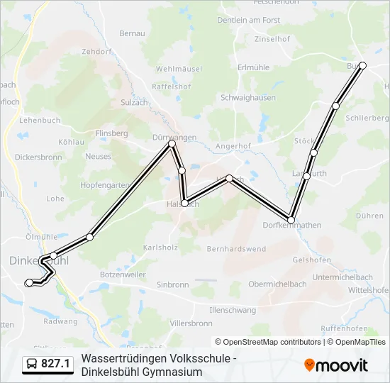 827.1 Bus Line Map