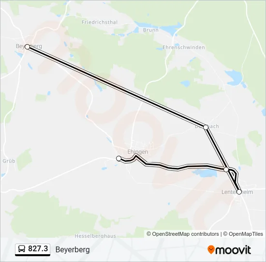 827.3 Bus Line Map