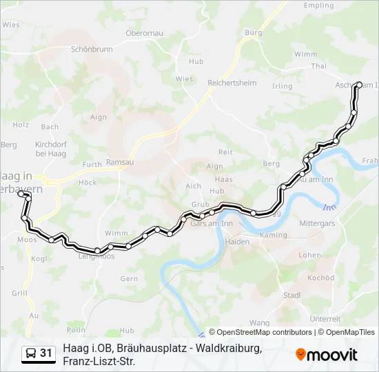 31 Bus Line Map