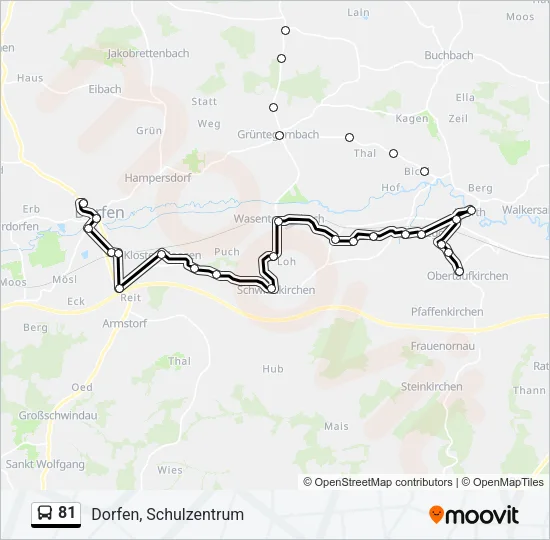81 Bus Line Map