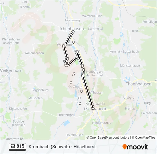 815 Bus Line Map
