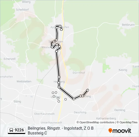 9226 Bus Line Map
