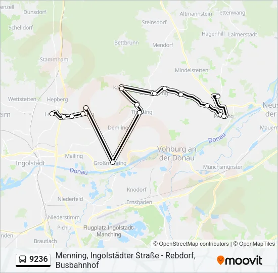 9236 Bus Line Map