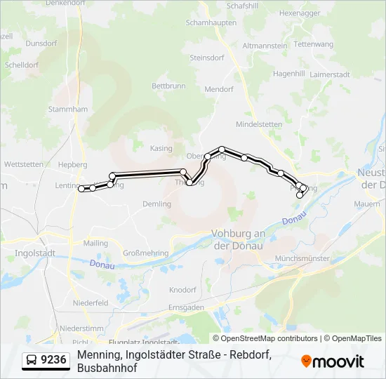 9236 Bus Line Map