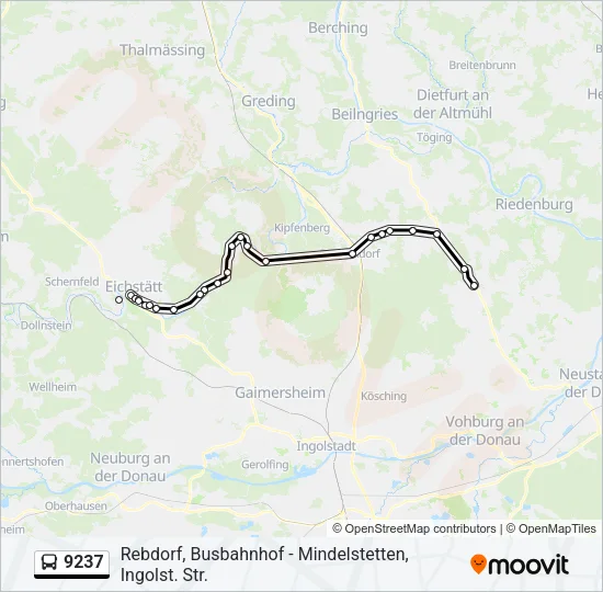 9237 Bus Line Map