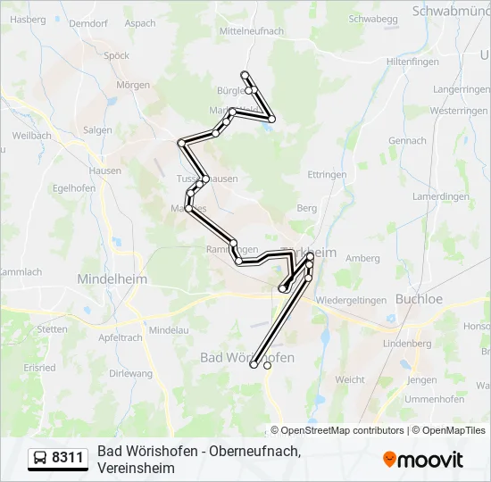 8311 Bus Line Map