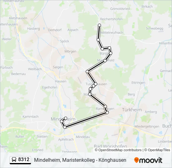 8312 Bus Line Map