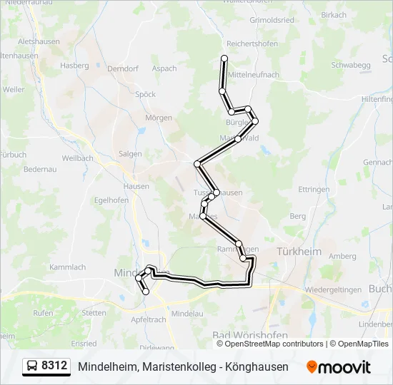 8312 Bus Line Map