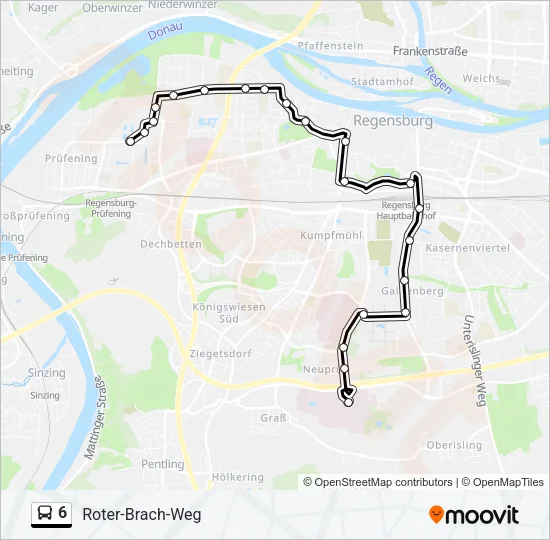 6 Bus Line Map