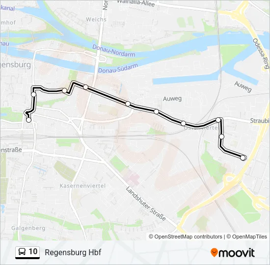 10 Bus Line Map