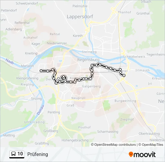 10 Bus Line Map