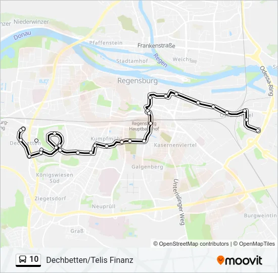 10 Bus Line Map