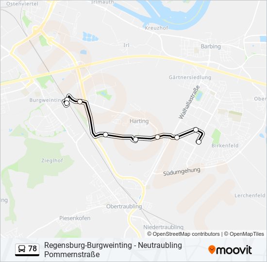 78 bus Line Map