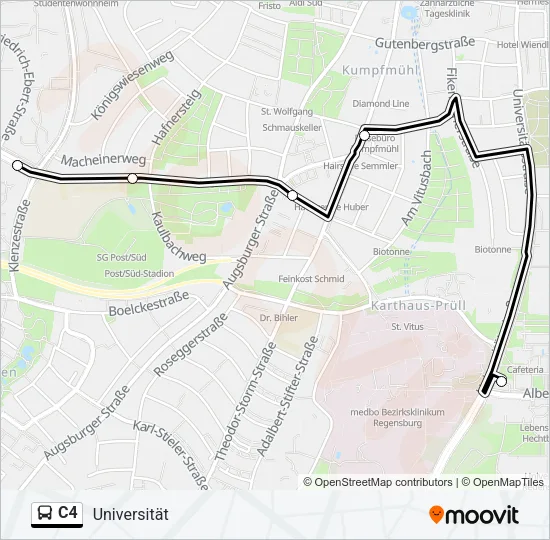 C4 Bus Line Map