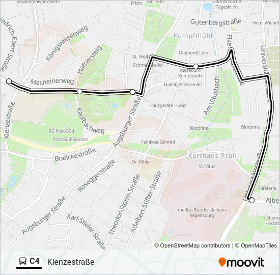 C4 Bus Line Map