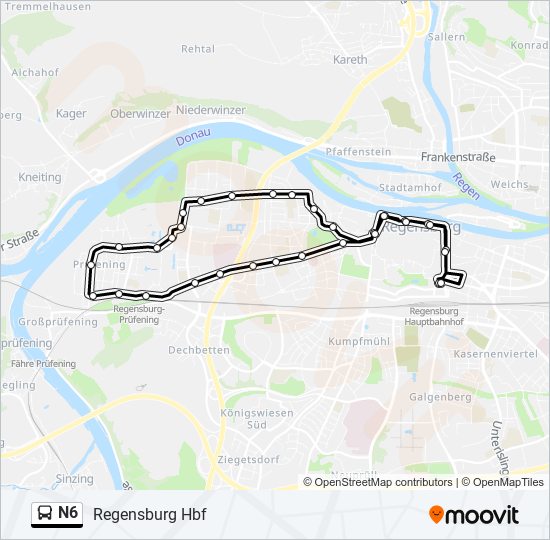 N6 bus Line Map