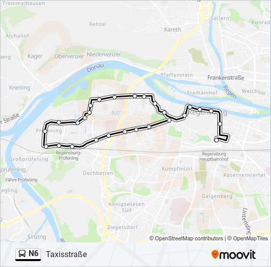 N6 bus Line Map