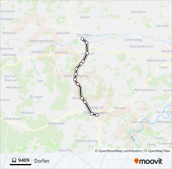  9409: карта маршрута