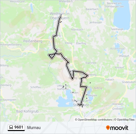  9601: карта маршрута