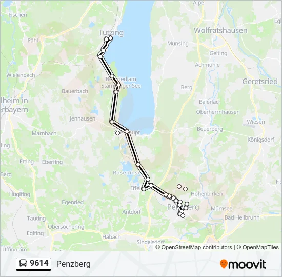  9614: карта маршрута