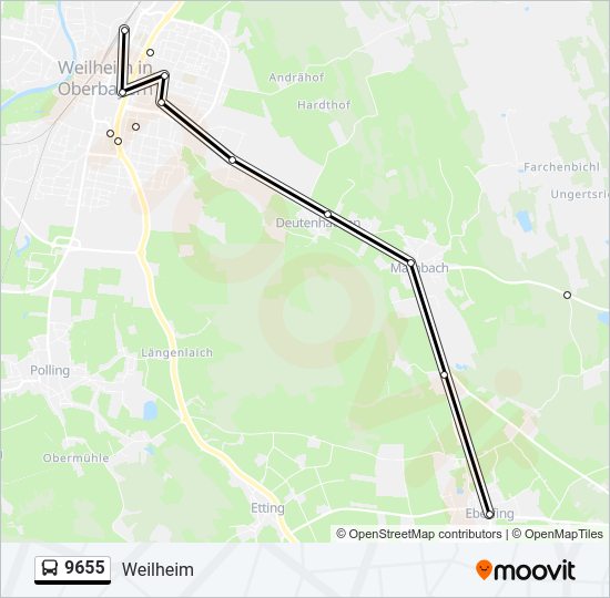  9655: карта маршрута