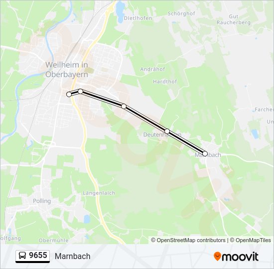  9655: карта маршрута