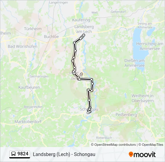  9824: карта маршрута