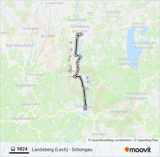  9824: карта маршрута