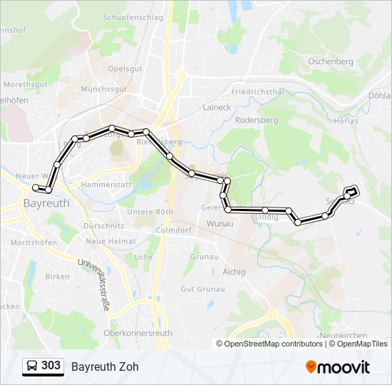 Расписание автобуса №303 г.Москва