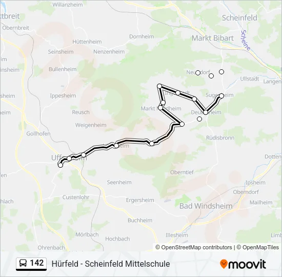 142 Bus Line Map