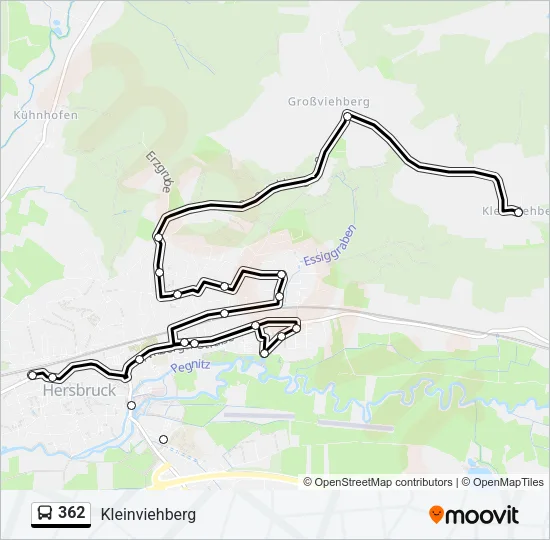 362 Bus Line Map