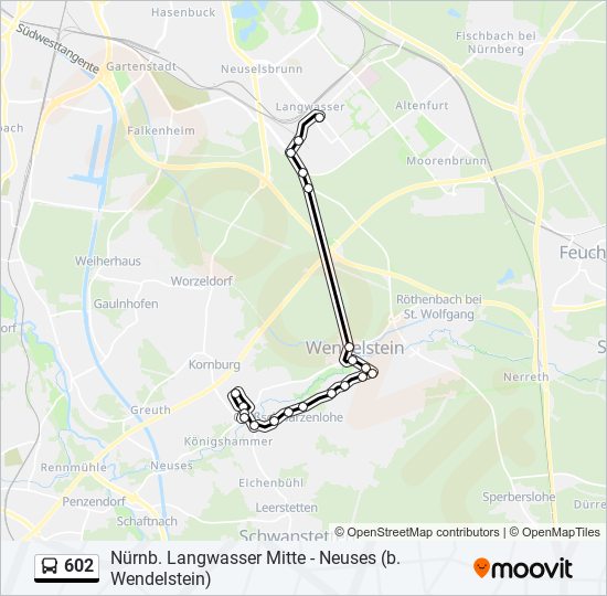 602 Route: Fahrpläne, Haltestellen & Karten - Kleinschwarzenlohe (Aktualisiert)