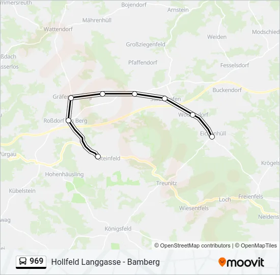 969 Bus Line Map